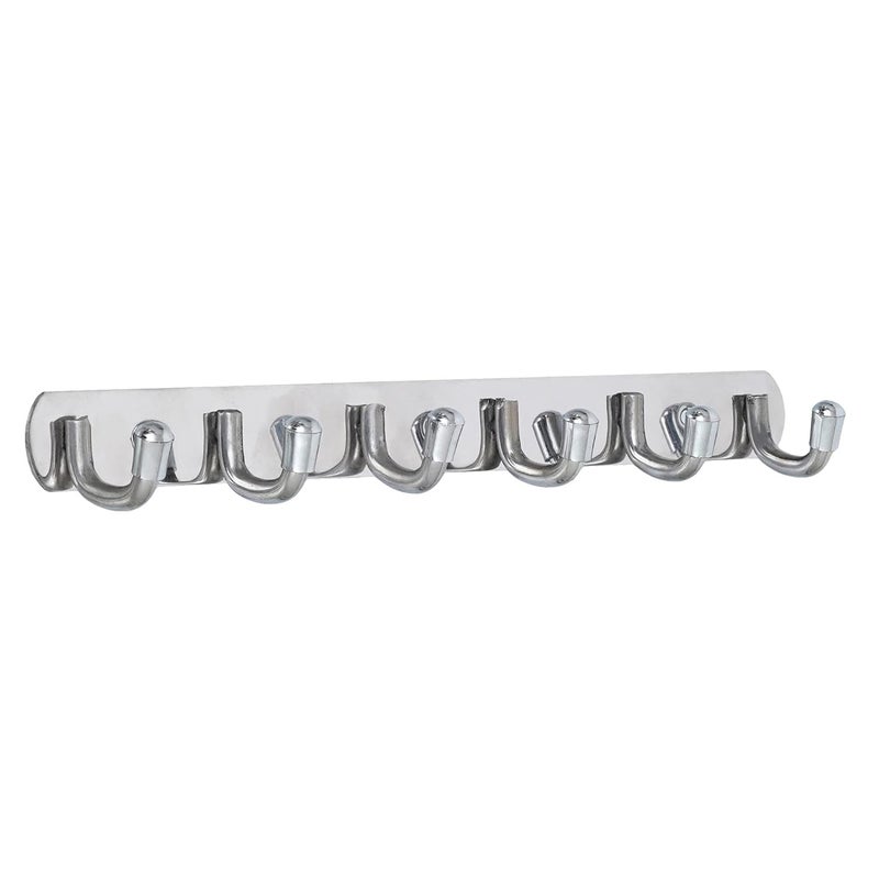 Ingo creation Stainless Steel and Aluminium Alloys Zyra 6 Legs Cloth Hanger Bathroom Wall Door Hooks for Hanging KeysClothesTowelHolder Steel Hooks Hook Rail Pack of 3 - Image 4