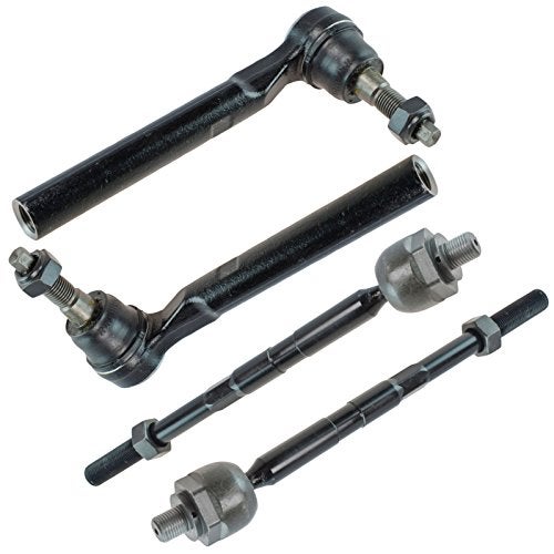 TRQ Front Tie Rod Set Compatible with 2006-2010 Hummer H3 2009-2010 H3T - Image 1