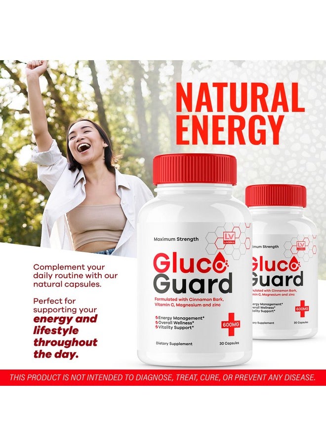 LIVORKA LIVORKA Gluco Guard Blood Support, Gluco Guard, GlucoGuard Blood Support, GlucoGuard Capsules, GlucoGuard Natural Support Formula, Gluco Guard Supplement Premium Pills, 30 Capsules for 1 Month  - Image 2