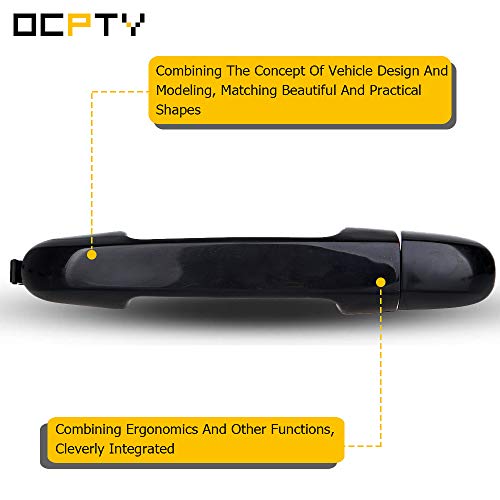 OCPTY Door Handles Exterior Passenger Right Side Replacement fit 2006-2012 for Hyundai Elantra Outside Door Handle Black - Image 4