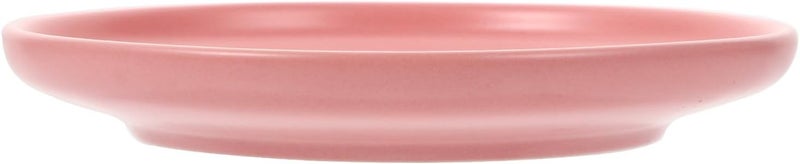 STOBAZA Ceramic Shallow Cat Dish Whisker Friendly Pet Bowl for Food and Water Pink Kitten Feeding Plate - Image 1