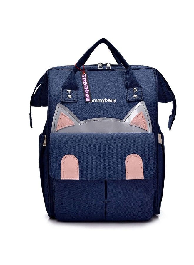 BEMBIKA Diaper Bags For Mom And Dad Diaper Bags For Mom And Baby Mummy Bag For Multi Function Waterproof And Large Capacity (Kitten Blue)  - Image 2