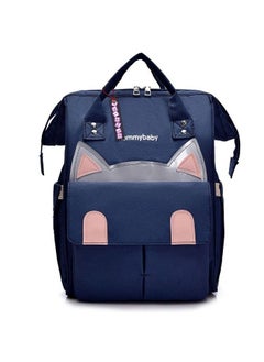 BEMBIKA Diaper Bags For Mom And Dad Diaper Bags For Mom And Baby Mummy Bag For Multi Function Waterproof And Large Capacity (Kitten Blue)  - Image 1