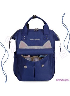 BEMBIKA Diaper Bags For Mom And Dad Diaper Bags For Mom And Baby Mummy Bag For Multi Function Waterproof And Large Capacity (Kitten Blue)  - Image 4