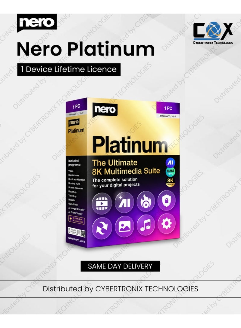 Nero Platinum | 1 Device for Lifetime | Digital License | Same Day Delivery