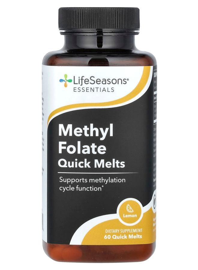 LifeSeasons Methyl Folate Quick Melts Lemon 60 Quick Melts