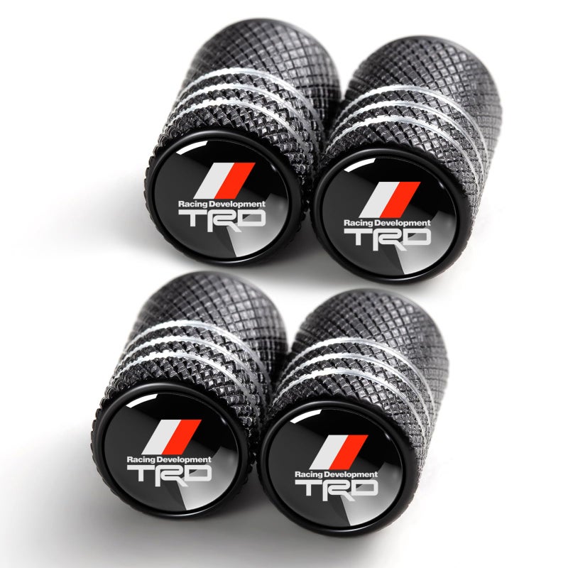 TACOMA Tire Valve Stem Cap Cover for Toyota TRD Sequoia Tundra Tacoma 4Runner Trucks Belt ORing Seal Corrosion Resistant tire Valve caps 4 Pack Black - Image 2