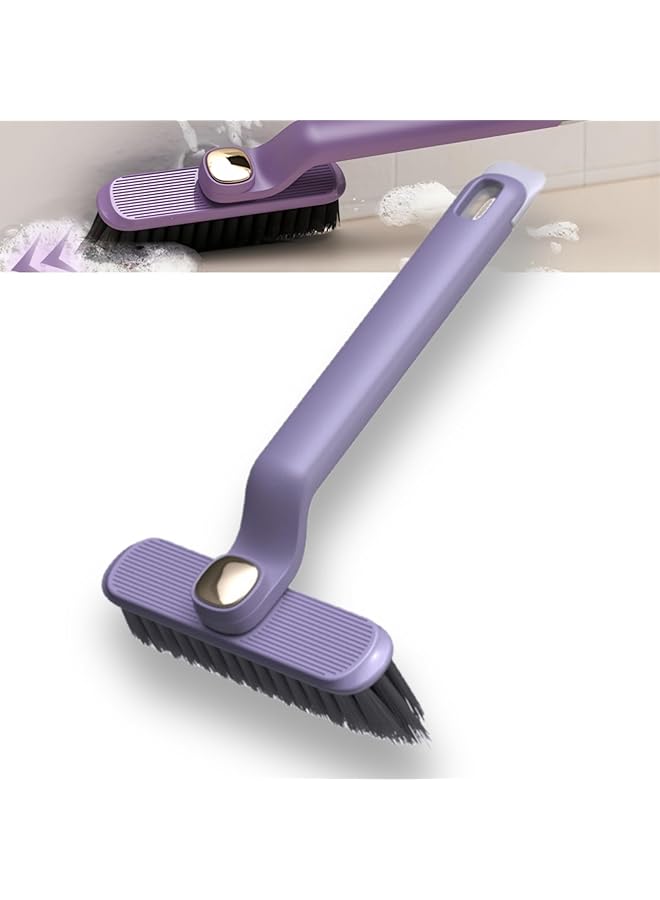 promass Multi-function Rotating Crevice Cleaning Brush 360 Degree No Dead Corners Household Hard Bristle Crevice Gap Cleaning Tool for Household Use Kitchen Bathroom Rotating Cleaning Tool(Purple) - Image 1