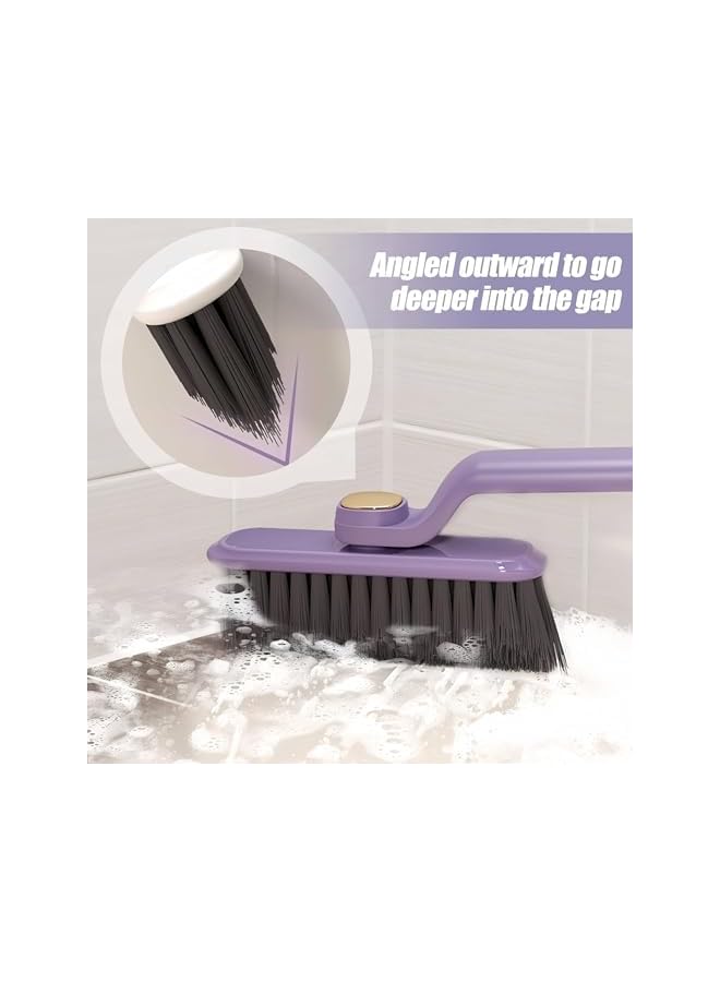 promass Multi-function Rotating Crevice Cleaning Brush 360 Degree No Dead Corners Household Hard Bristle Crevice Gap Cleaning Tool for Household Use Kitchen Bathroom Rotating Cleaning Tool(Purple) - Image 4