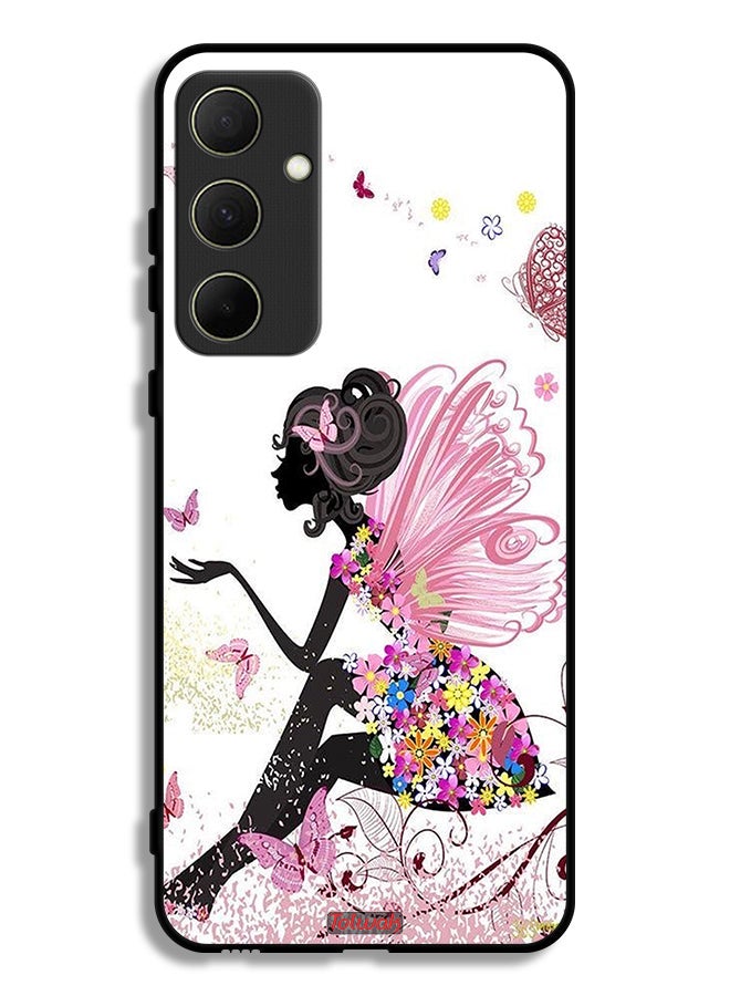 Tolwak Samsung Galaxy A35 5G Protective Case Cover Butterfly Girl Artwork - Image 1