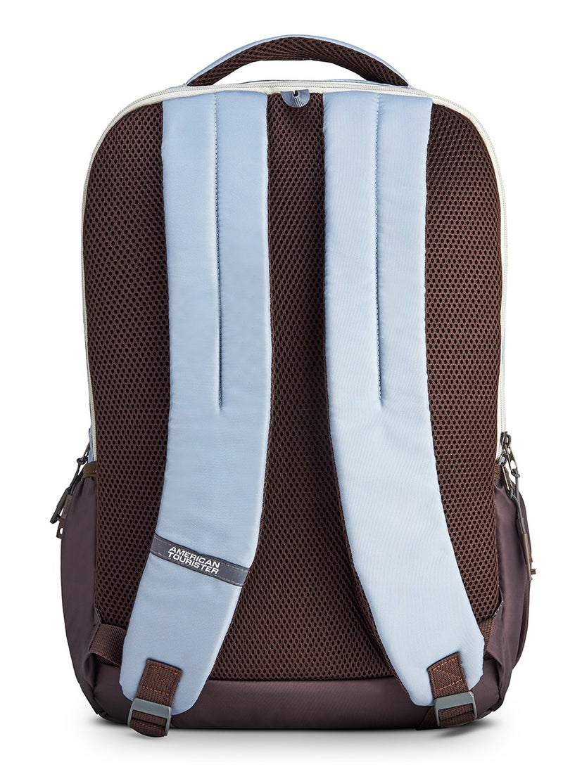 AMERICAN TOURISTER Mate 2.0 Backpack, 31L Capacity, Polyester, Grey|Antimicrobial Lining|Rain Cover|Ergo Back & Shoulder|Bottle Holder|15.6" Laptop Compartment - 1 Year International Warranty - Image 3