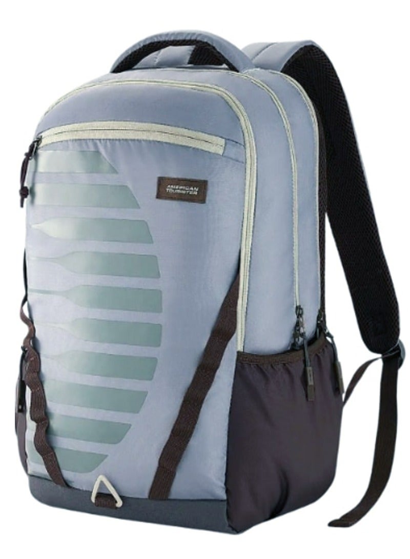 AMERICAN TOURISTER Mate 2.0 Backpack, 31L Capacity, Polyester, Grey|Antimicrobial Lining|Rain Cover|Ergo Back & Shoulder|Bottle Holder|15.6" Laptop Compartment - 1 Year International Warranty - Image 1