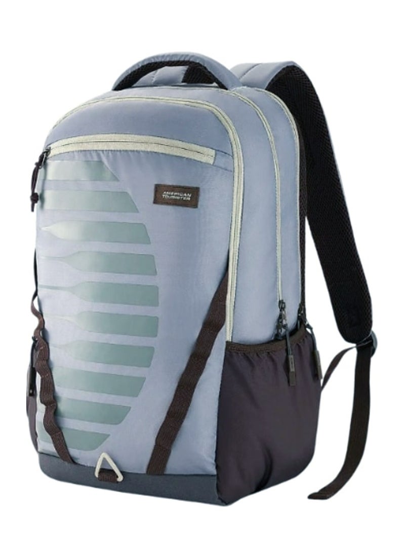AMERICAN TOURISTER Mate 2.0 Backpack, 31L Capacity, Polyester, Grey|Antimicrobial Lining|Rain Cover|Ergo Back & Shoulder|Bottle Holder|15.6" Laptop Compartment - 1 Year International Warranty - Image 1