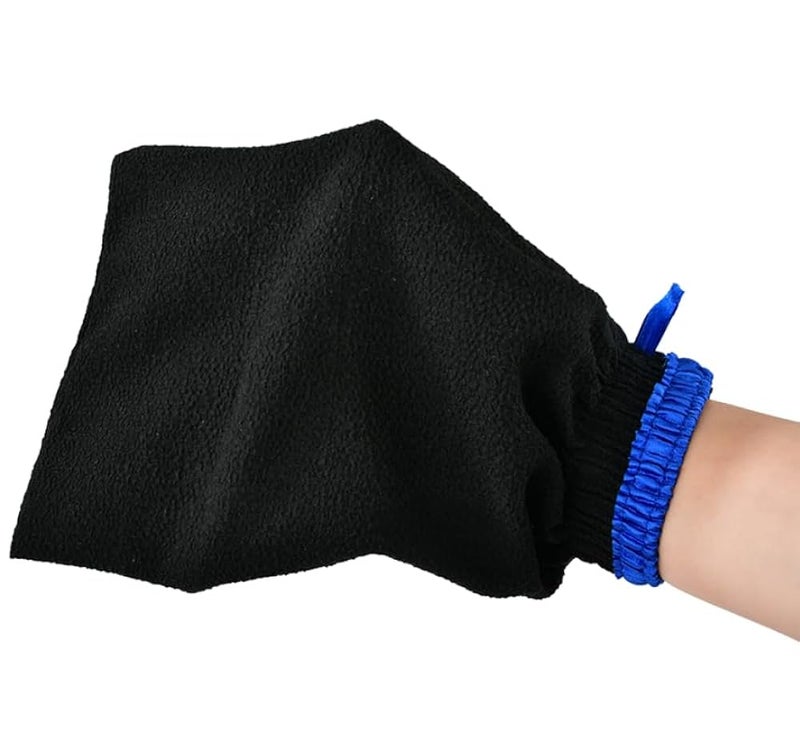 Quality Exfoliating Gloves -Body Scrub Gloves for Men and Women.Best Bath Shower Sauna Hammam Dead Skin Cells Remover,Self Tan Removal Kessa Scrubber Mitt, Improves,1PC- MULTICOLOR - Image 4