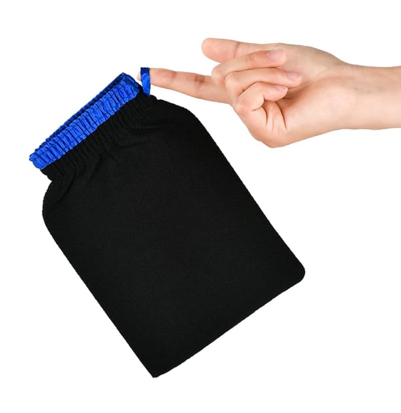 Quality Exfoliating Gloves -Body Scrub Gloves for Men and Women.Best Bath Shower Sauna Hammam Dead Skin Cells Remover,Self Tan Removal Kessa Scrubber Mitt, Improves,1PC- MULTICOLOR - Image 5