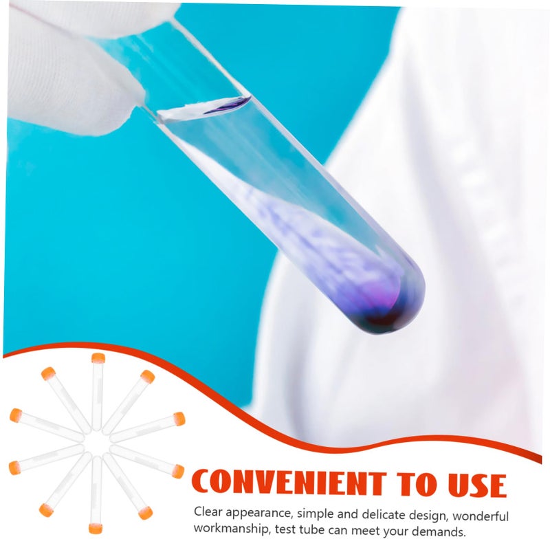 20pcs 15ml Plastic Test Tubes with Lids Leak Proof Sample Vials for Lab Storage - Image 4