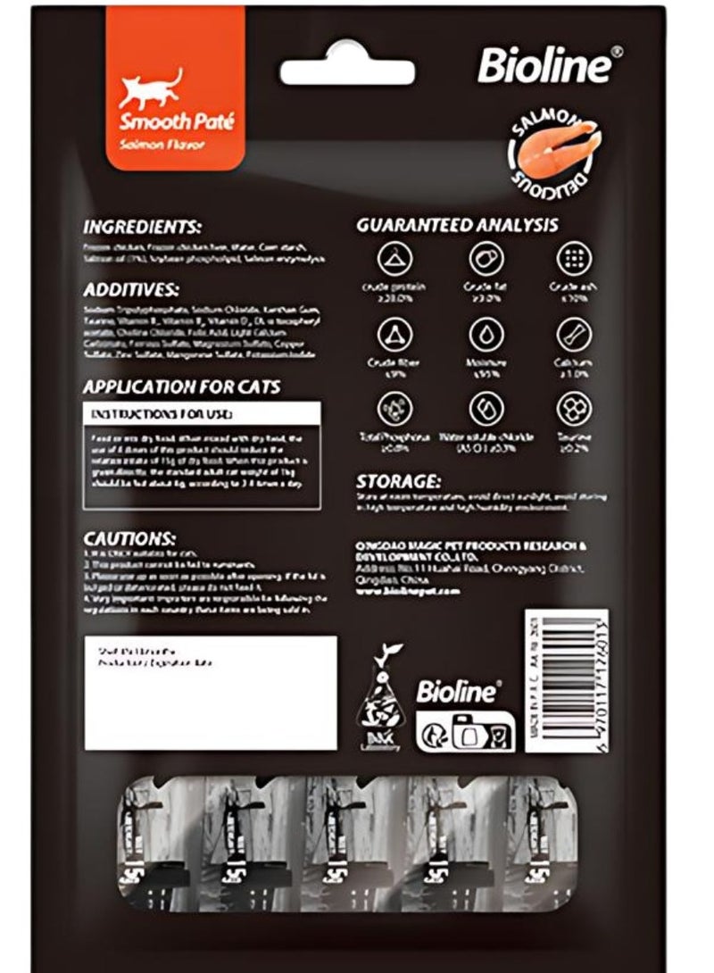 بايولاين ناتشورال فيست - نكهة باتيه السلمون الناعمة (١٥ جرام × ٥ قطع) - Image 2