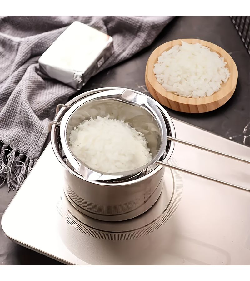 2Pcs Stainless Steel Melting Pot For Chocolate Butter Cheese With Dual Nozzle - Image 4