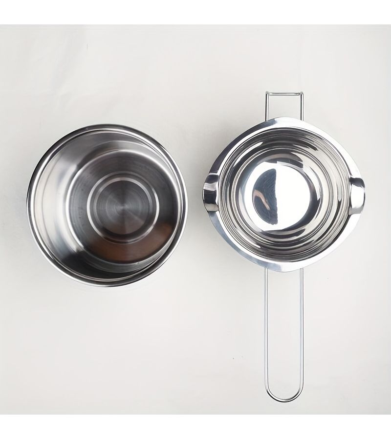 2Pcs Stainless Steel Melting Pot For Chocolate Butter Cheese With Dual Nozzle - Image 5