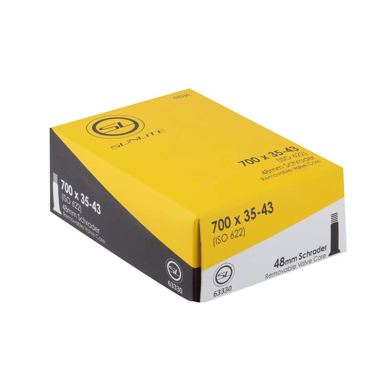 Sunlite Schrader Valve Bicycle Tubes, 700 x 35-43 / 48mm Valve - Image 3