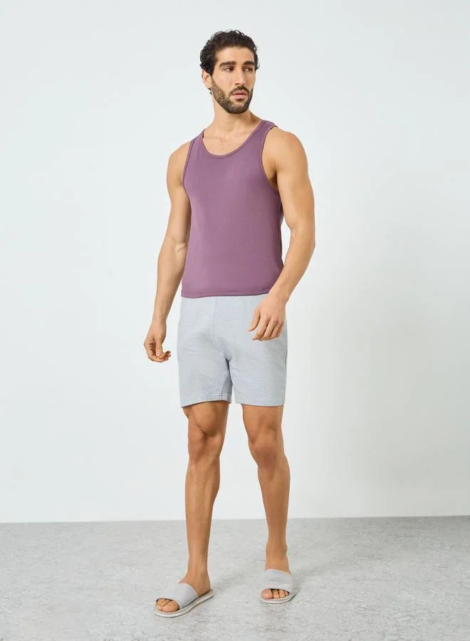 Styli  Pack of 2- Men Solid Ribbed Vests for Men | Best Price UAE