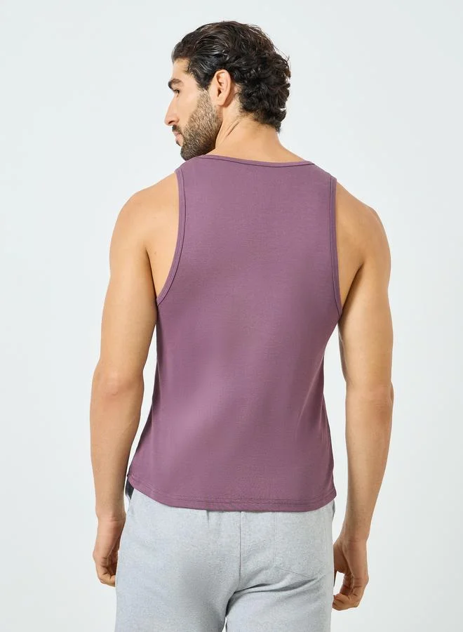 Styli  Pack of 2- Men Solid Ribbed Vests for Men | Best Price UAE