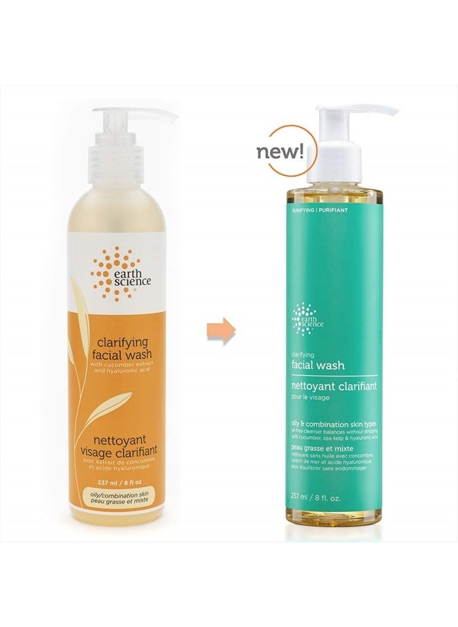 Earth Science EARTH SCIENCE - Gentle Clarifying Facial Wash For Oily, Combination Skin Types (3pk, 8 fl. oz.)  - Image 2