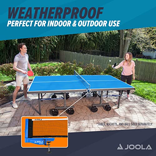 JOOLA Outdoor Weatherproof Table Tennis Net and Post Set - Waterproof 72" Regulation Size Ping Pong Screw On Clamp Net - Ideal for Indoor and Outdoor Use - Image 3
