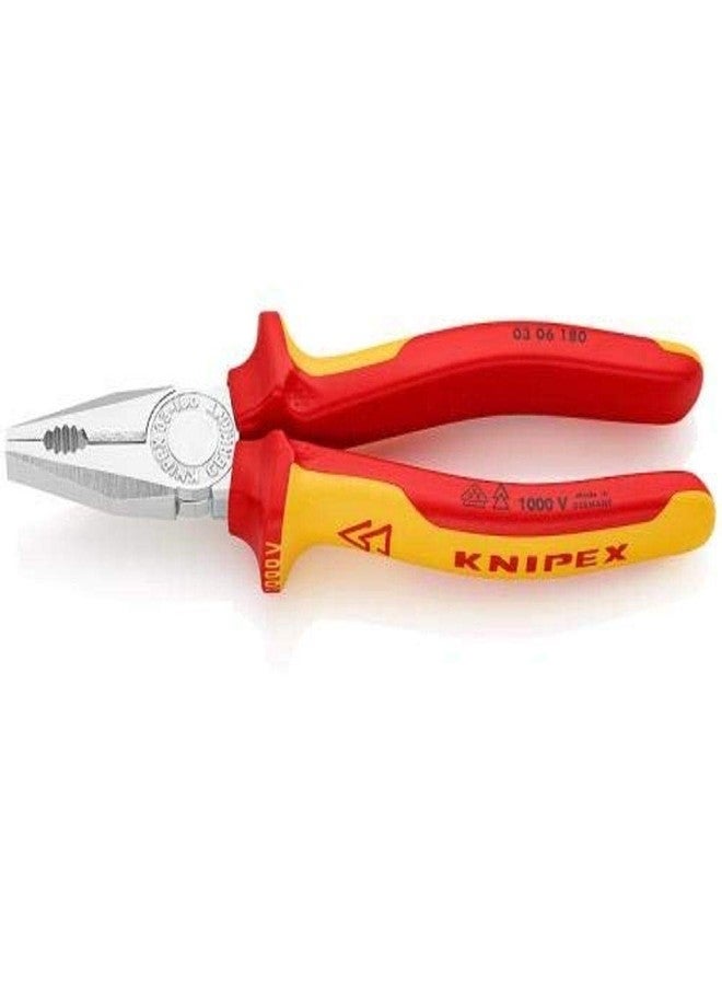 KNIPEX Combination Pliers-1000V Insulated, 7.25 - Image 1