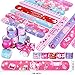 Thuodo 48 Pcs Valentines Day Slap Bracelets with Colorful Hearts for Birthday Gifts for Kids Party Supplies Favors Classroom Exchange Birthday Giveaways Game Prizes Kids Party Favors - Image 4