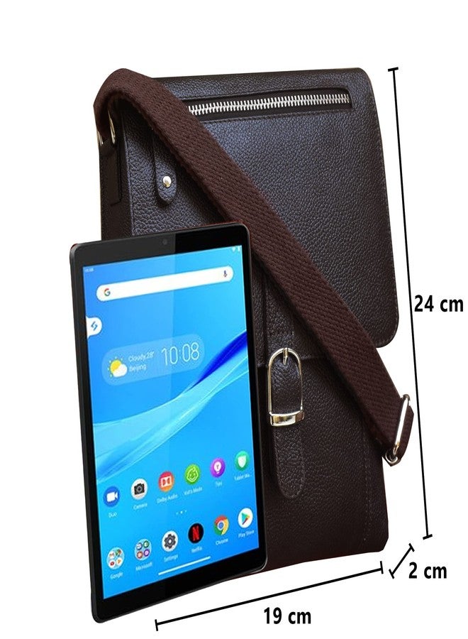 ABYS Genuine Leather Coffee Brown Cash Bag||Neck Pouch||Shoulder Bag||Passport Pouch for Men & Women - Image 2