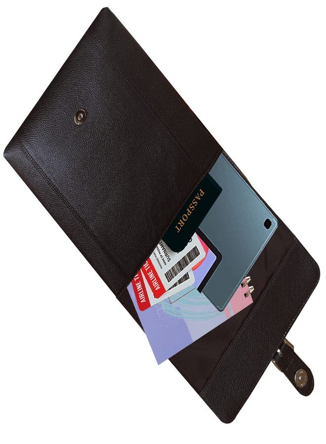 ABYS Genuine Leather Coffee Brown Cash Bag||Neck Pouch||Shoulder Bag||Passport Pouch for Men & Women - Image 3