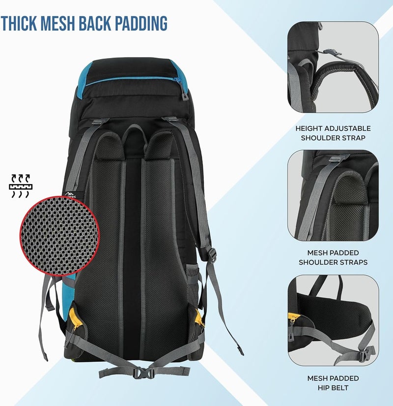 Trawoc حقيبة ظهر TRAWOC GRITMAX 55L للمشي - Image 3