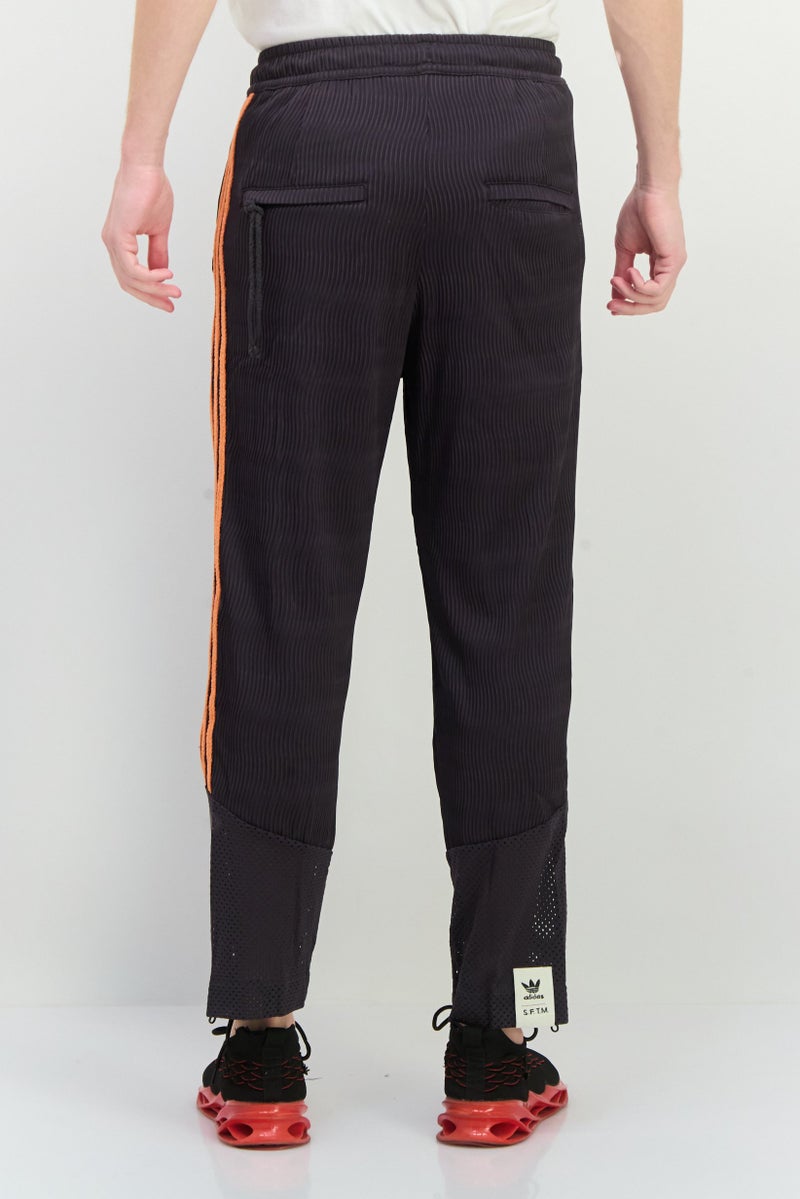 adidas Originals Men Sportswear Fit Outdoor Track Pants, Washed Black  - Image 3