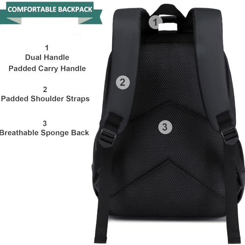 JIANYA Kids Backpack for School Boys Gamer School Bag for Elementary Kids Children 3pcs Boys Backpack with Lunch Box & Pencil Case - Image 3