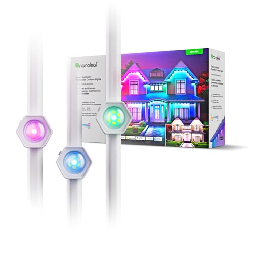 Nanoleaf Matter Permanent Outdoor Lights, Smart RGBCW Outdoor String Lights for Daily & Accent Lighting, IP67 Waterproof, Compatible with Alexa, Google Home, Multiple Scene Modes, 98ft (30m) - Image 1