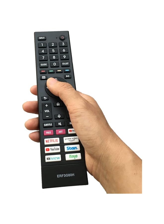 HuHa - Kassionel Replacement Remote Control ERF3G80H Compatible for Hisense TV A7G U7G Series A7G Series 43A7G 50A7G 55A7G 65A7G 75A7G 85A7G U7G Series 55U7G 65U7G 75U7G 85U7G (No Voice Function) - Image 1