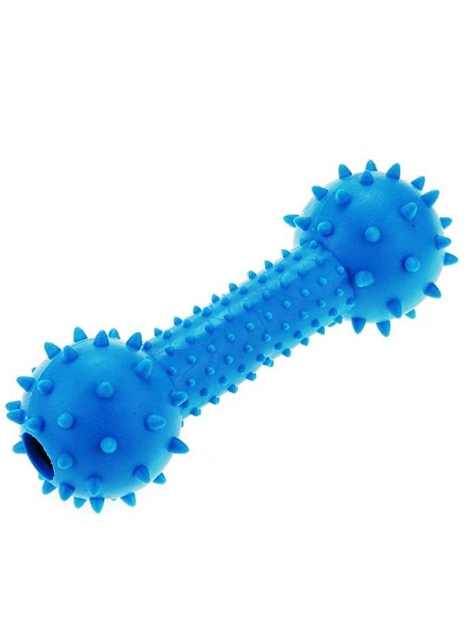 Dog Pet Rubber Chew Toys For Dogs And Puppies - Ring Toy, Silicon Dumbbell, Squeaky Chicken Toy (Pack Of 3) - Multicolor - Image 3