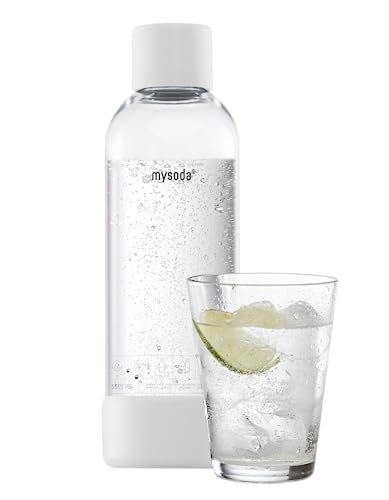 Mysoda Premium Carbonating Bottles 2pack 1L Our Carbonated Water Bottle is Compatible any brands QuickLock Reusable Bottles Lid and Base Made of Stainless Steel BPA Free White - Image 3