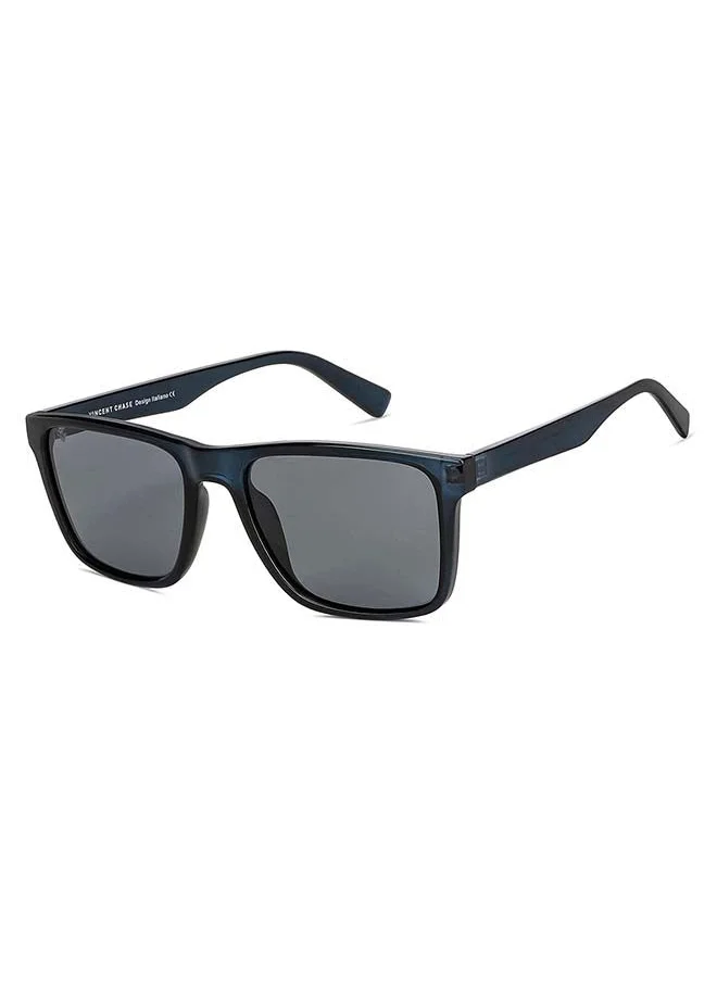 VINCENT CHASE Mirage Full Rim Wayfarer Frame Polarized & UV Protected Sunglasses VC S13973 - 56mm - Blue