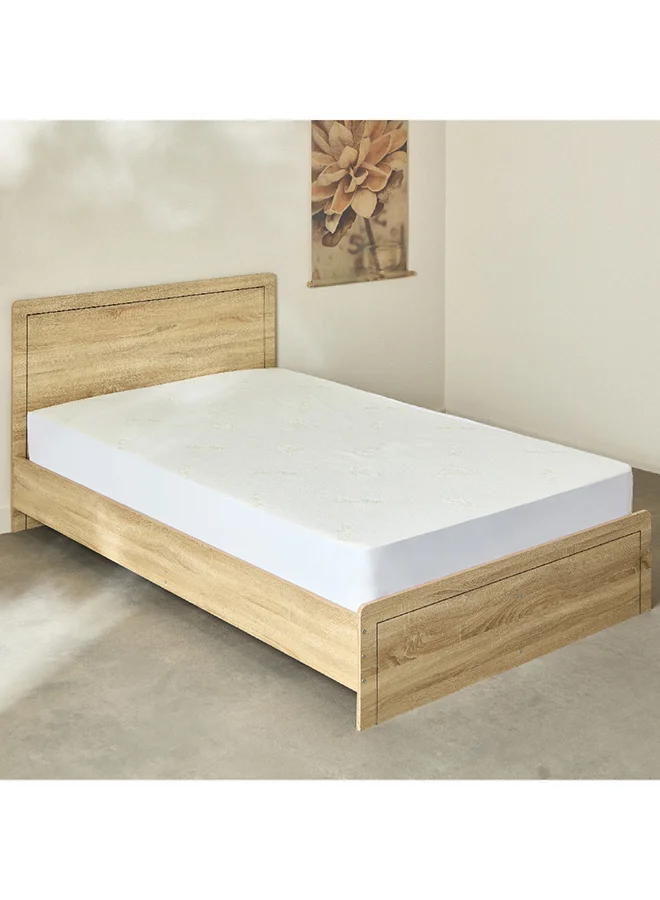 Home Box Aloevera Waterproof Twin Mattress Protector 200 x 33 x 120 cm
