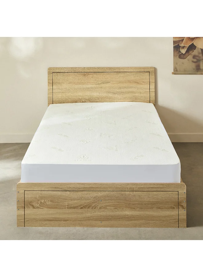 Home Box Aloevera Waterproof Twin Mattress Protector 200 x 33 x 120 cm