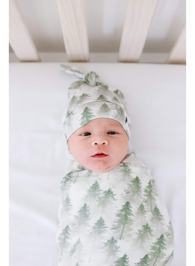 Copper Pearl Large Premium Knit Baby Swaddle Receiving Blanket Evergreen - Image 5