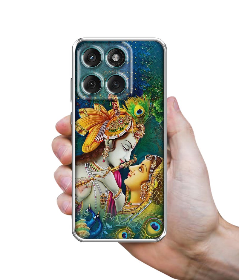 Casotec Radha Kishan Love Design Printed Silicon Soft TPU Back Case Cover for Motorola Moto Edge 60 5G / Edge 60 Fusion 5G - Image 3