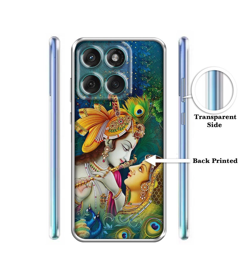 Casotec Radha Kishan Love Design Printed Silicon Soft TPU Back Case Cover for Motorola Moto Edge 60 5G / Edge 60 Fusion 5G - Image 2