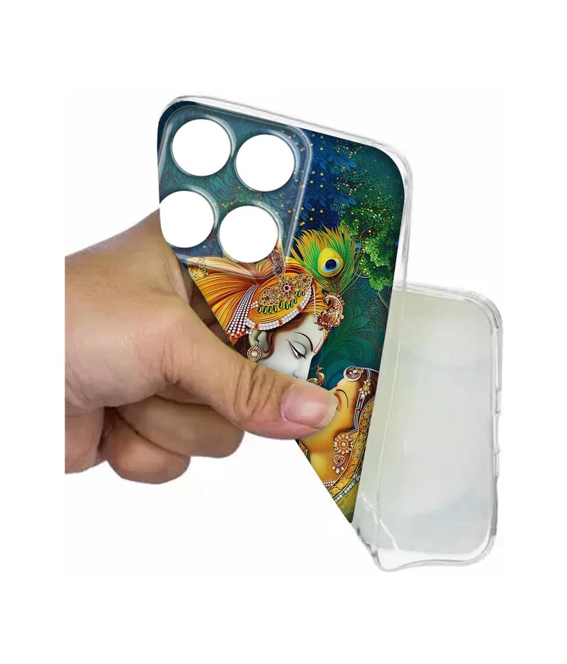Casotec Radha Kishan Love Design Printed Silicon Soft TPU Back Case Cover for Motorola Moto Edge 60 5G / Edge 60 Fusion 5G - Image 4
