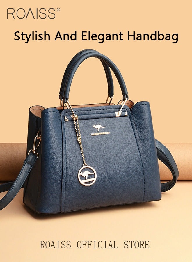 Leather Women Shoulder Bag Women's Handbag Elegant Patent Leather Bag Waterproof Handbag Shoulder Bag Women Large Capacity Bag  - Image 3