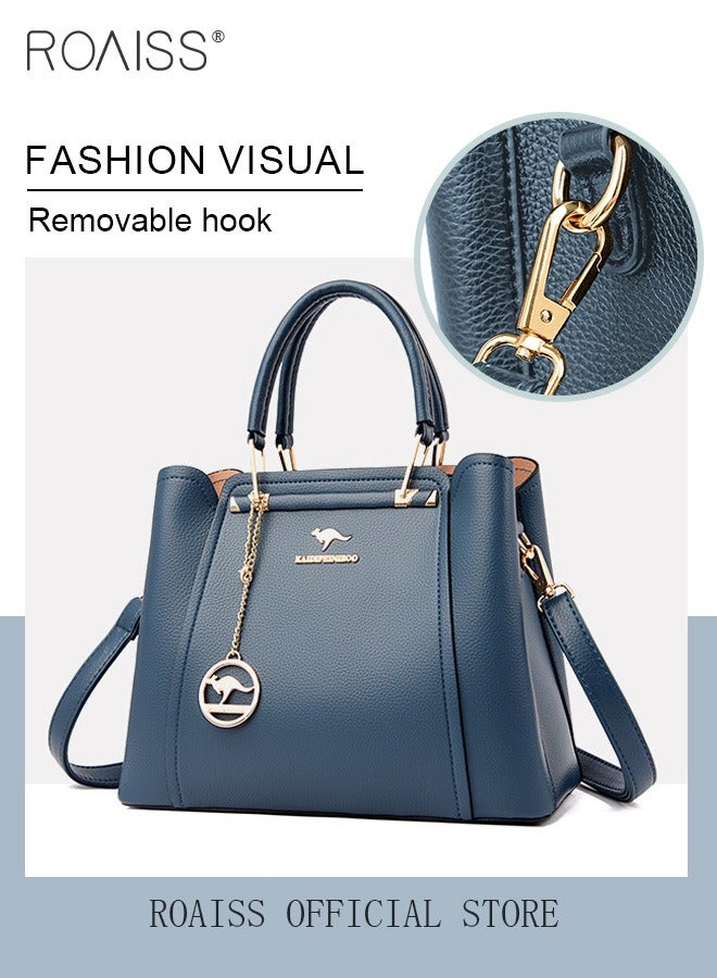 Leather Women Shoulder Bag Women's Handbag Elegant Patent Leather Bag Waterproof Handbag Shoulder Bag Women Large Capacity Bag  - Image 5