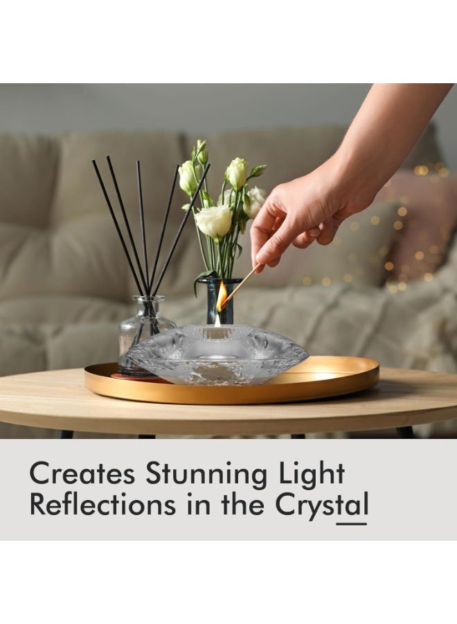 Orrefors Orrefors Discus Votive, Tealight Candle Holder, Made from Crystal, Modern Statement Piece Decor, Shelf Decoration & Table Centerpiece, 1.75" x 5.5" - Clear - Image 5