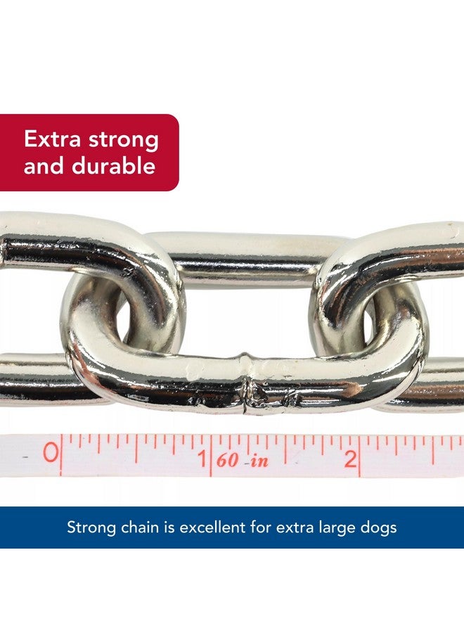 كوستال بيت - سلسلة مرورية عملاقة للكلاب بمقبض من النايلون، لون أسود، 1 بوصة × 30 بوصة - Image 5